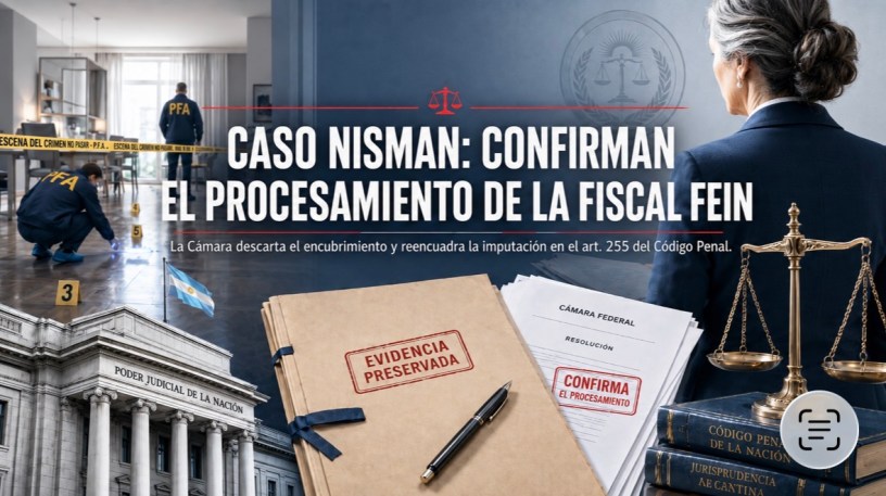 La Sala II confirmó el procesamiento de la Fiscal Fein